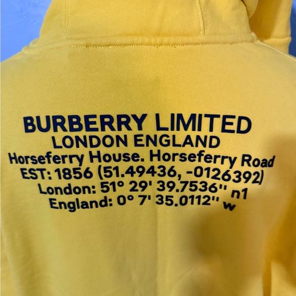 Excellent condition, Burberry men’s/unisex hooded sweatshirt, size XL - Picture 4 of 7